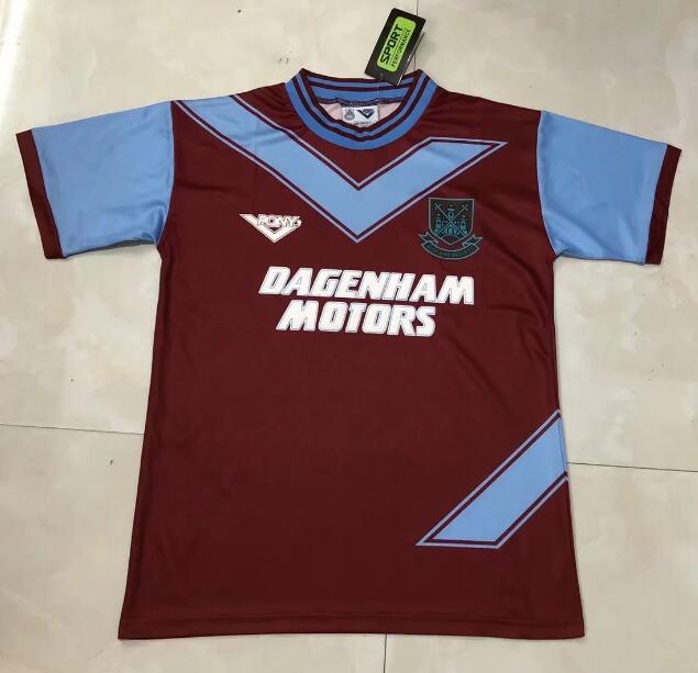 1993-94 West Ham United Retro Home Kit Soccer Jersey